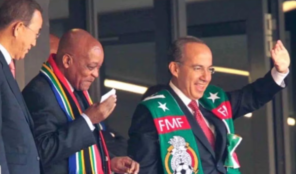 Calderón ‘presume’ que sí fue a la inauguración del Mundial 2010: ‘El presidente de Sudáfrica nos invitó’
