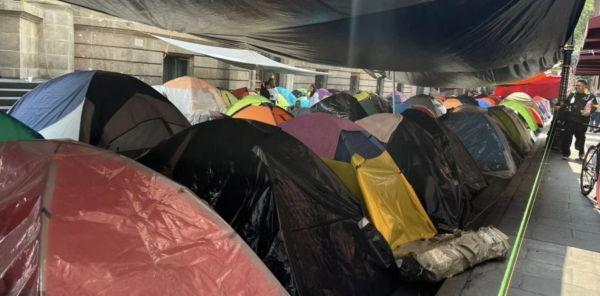 CNTE retira carpas del plantón en 20 de noviembre, CDMX