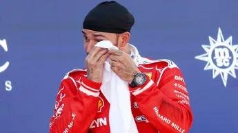Hamilton rompe en llanto tras conquistar el Gran Premio de Barcelona