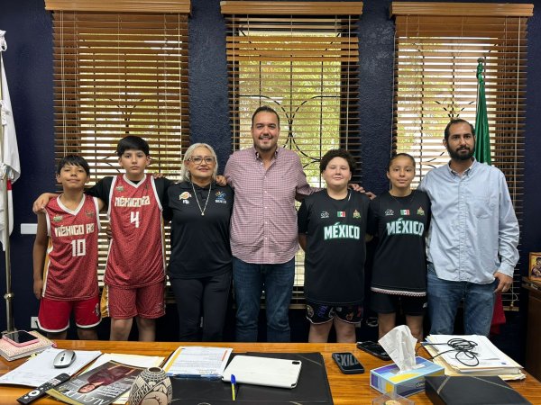 Apoya Estacionómetros Camargo a jóvenes basquetbolistas que representarán a México en Colombia