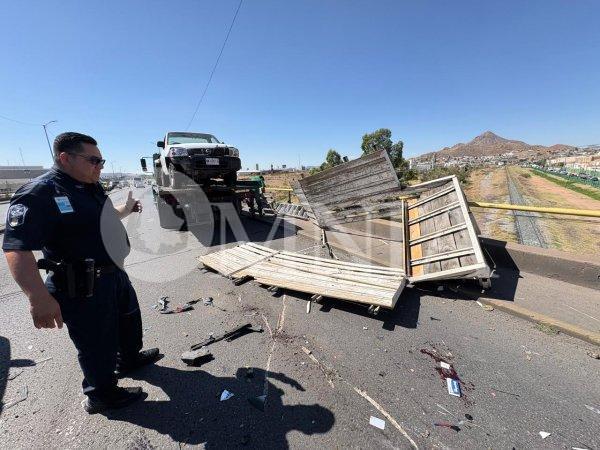 Choque volcadura en la Pacheco genera caos vial