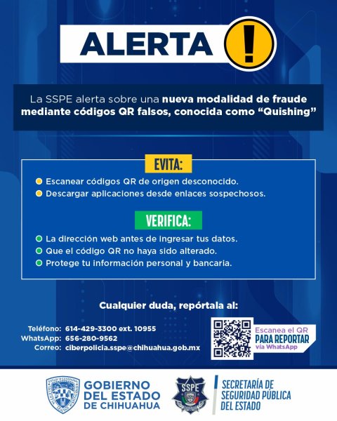 Exhorta Gilberto Loya a evitar caer en fraudes digitales mediante códigos QR