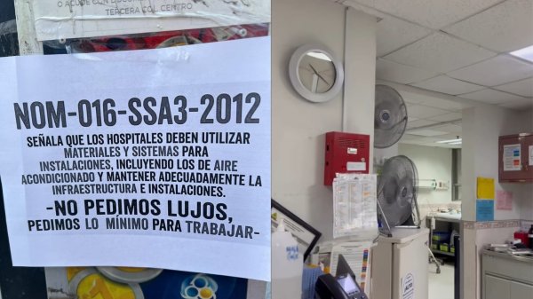 Mantiene Hospital General acciones para mejorar sistema de climatización ante altas temperaturas