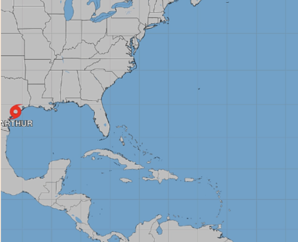 Tormenta Arthur enciende las alarmas en EU: Trayectoria y efectos en México