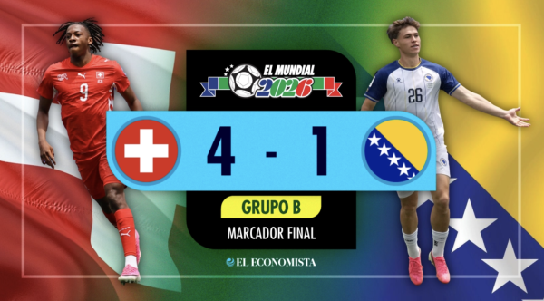 Suiza golea 4-1 a Bosnia y encamina su andar en el Mundial