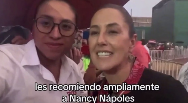 Difunden video de Sheinbaum apoyando a alcaldesa de Tenancingo que fingió secuestro
