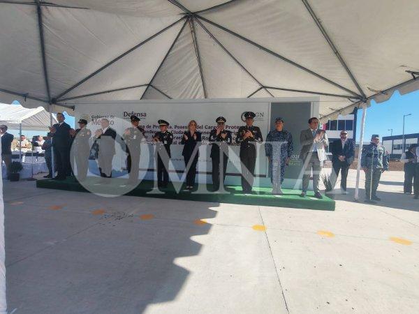 Participa Maru Campos en toma de protesta del General de Brigada Israel Caro Rodriguez