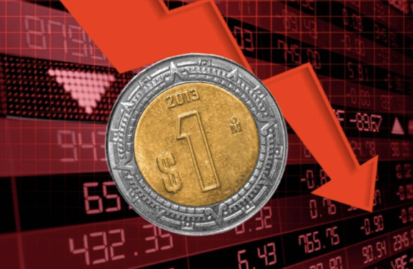 Peso mexicano cede 35 centavos frente al dólar por nerviosismo sobre Oriente Medio