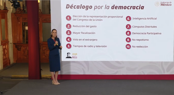 Sheinbaum dice que tiene 