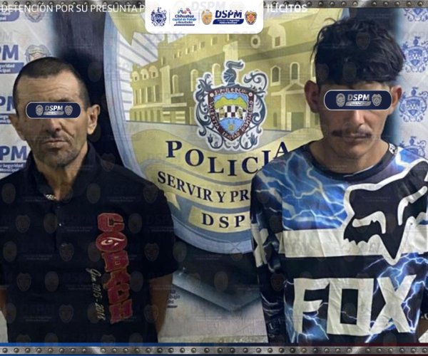 Detienen municipales a dos presuntos relacionados con asaltos de transportistas en la 11 de Febrero