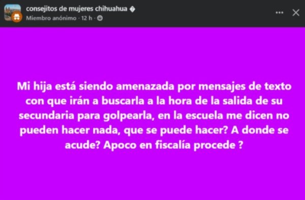 “Sin denuncia, y acercamiento por parte del plantel”: Salas