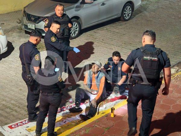 Adicto se atora y dura todo el día en desagüe pluvial en colonia Cuarteles