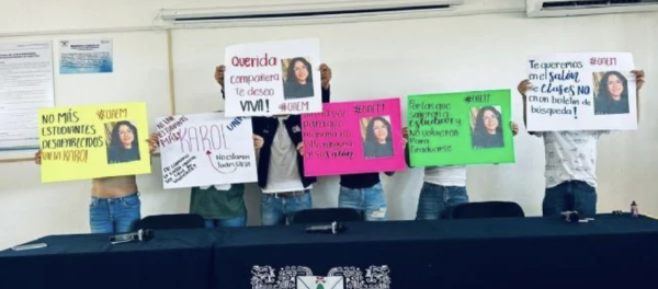 Tras el feminicidio de Kimberly, ahora desaparece Karol, otra alumna de la UAEM
