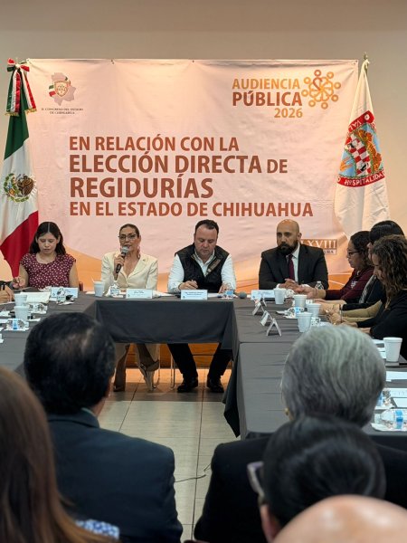 Realiza Congreso audiencia pública en Ciudad Juárez sobre elección directa de regidurías