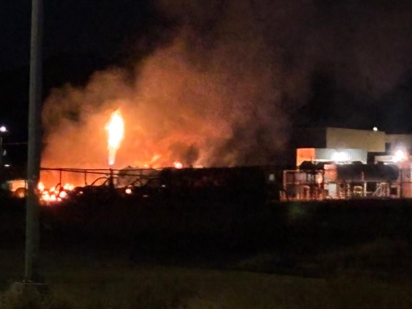 Apoyó DSPM en incendio de gasera en el municipio de Aldama