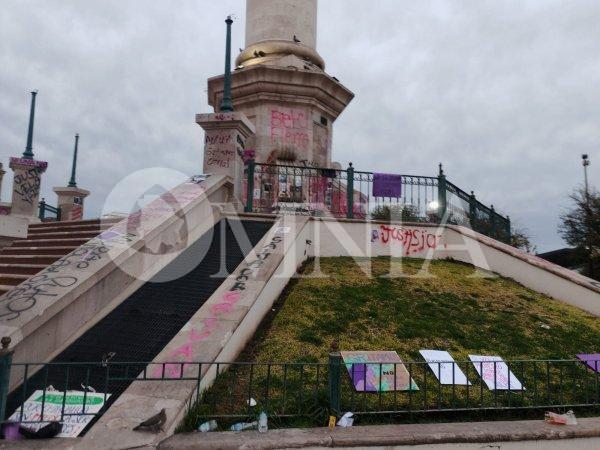 Así luce el centro histórico luego de la Marcha del 8M