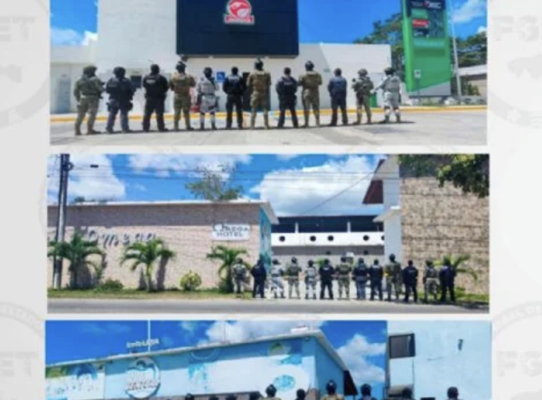 Catean en Centla gasolinera, plaza comercial y parque acuático en operativo contra La Barredora