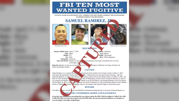 Samuel Ramírez Jr., uno de los 10 más buscados por el FBI, es detenido en Sinaloa; fue trasladado a EU