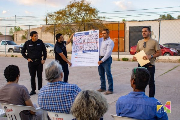 Gobierno de Meoqui y JMAS anuncian pavimentación de la calle Pino Suárez