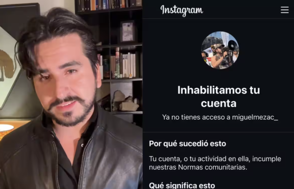 Eliminan Instagram del activista Miguel Meza tras exhibir a exabogada del ‘Chapo’