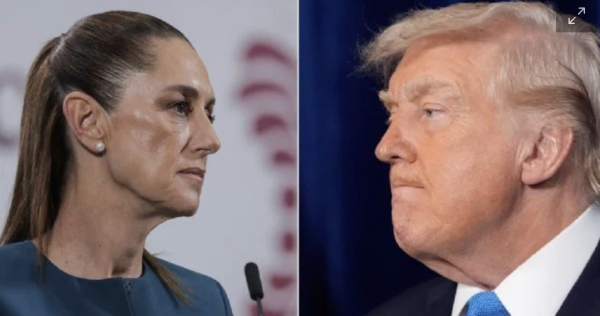 Trump critica a Sheinbaum por no permitir ayuda contra los cárteles: 