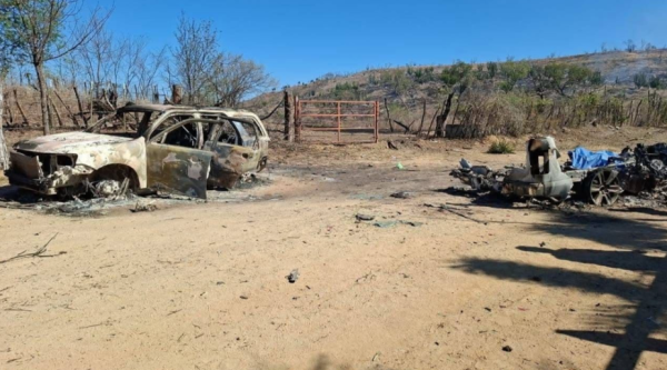 Ataque con drones deja un muerto y dos vehículos calcinados en Culiacán