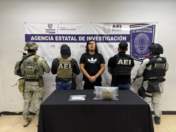 Durante cateo, detiene COE a masculino en posesión de mariguana y cocaína