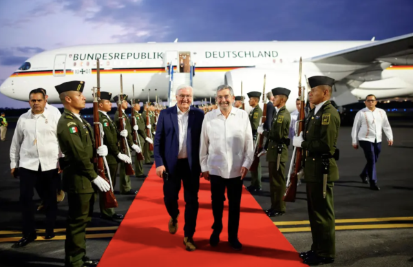 Presidente de Alemania, Frank-Walter Steinmeier, llega a Cancún para reunirse con Sheinbaum