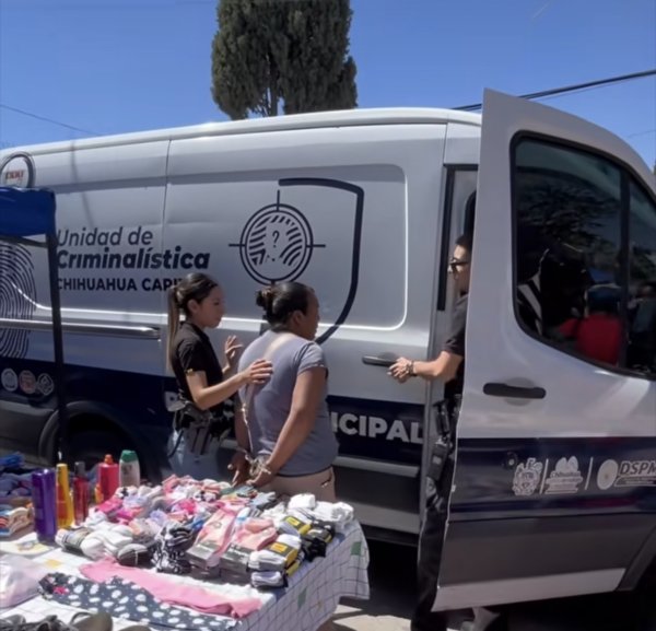 Detienen a vendedora de cachorros en tianguis de la Capital