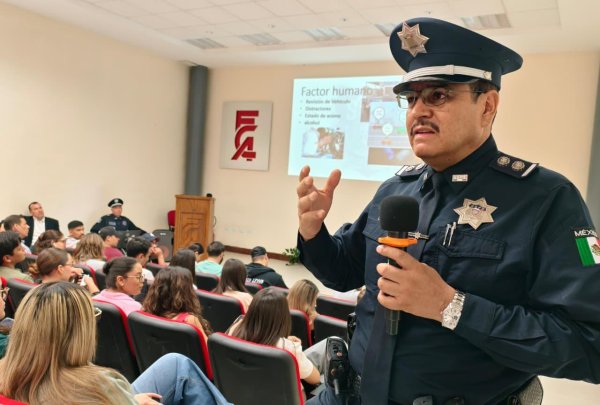 Promueve Peritajes de la SSPE conducción responsable entre jóvenes de la UACH