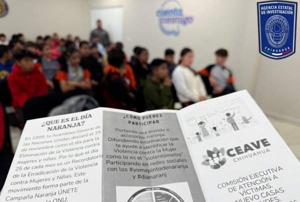 Conmemora GOECHI Jornada Naranja con visita escolar en edificio de FGE Noroeste