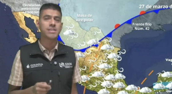 Frente frío 42 y masa de aire polar azotarán con lluvias fuertes de viernes al lunes