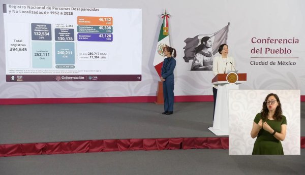 Se tienen casi 400 mil casos de desapariciones en México; 132 mil siguen desaparecidas