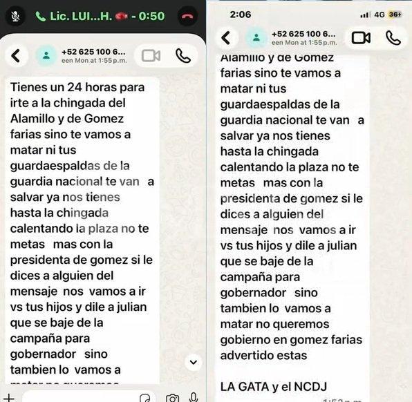 Estos son los mensajes de amenazas de muerte contra Julián LeBarón