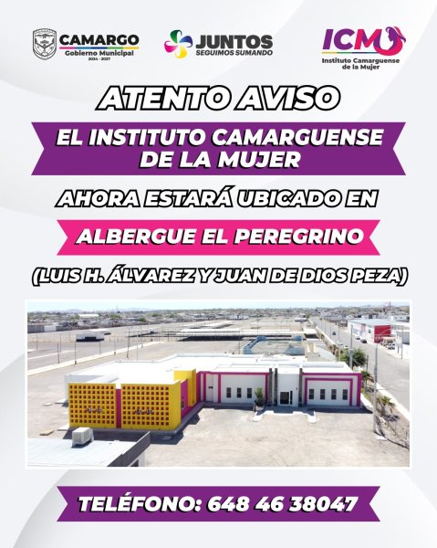 Instituto Camarguense de la Mujer se traslada al Albergue El Peregrino para brindar mejor atención a ciudadanía