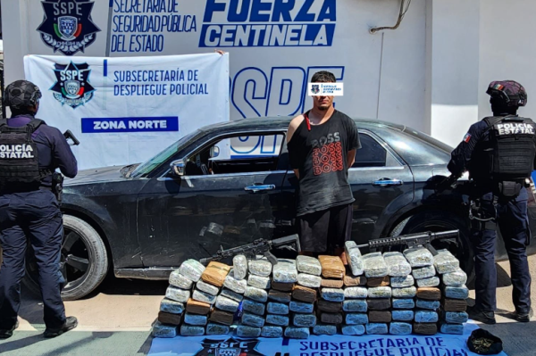 Operativo en Ojinaga permite aseguramiento de drogas y armas