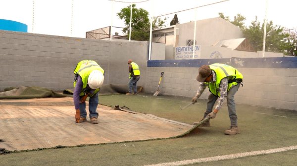 Arranca Municipio remodelación de canchas en la “Huerta Legarreta”
