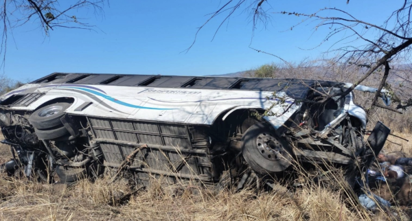 Al menos 11 personas murieron en Nayarit tras salirse un autobús de la carretera