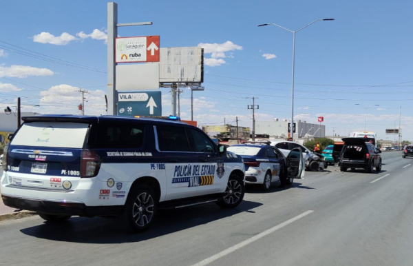 Aparatoso choque en Juan Pablo II deja tres lesionados, entre ellos dos menores