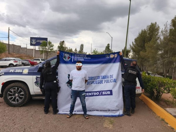 Detiene SSPE en Parral a presunto integrante de grupo delictivo por delitos contra la salud