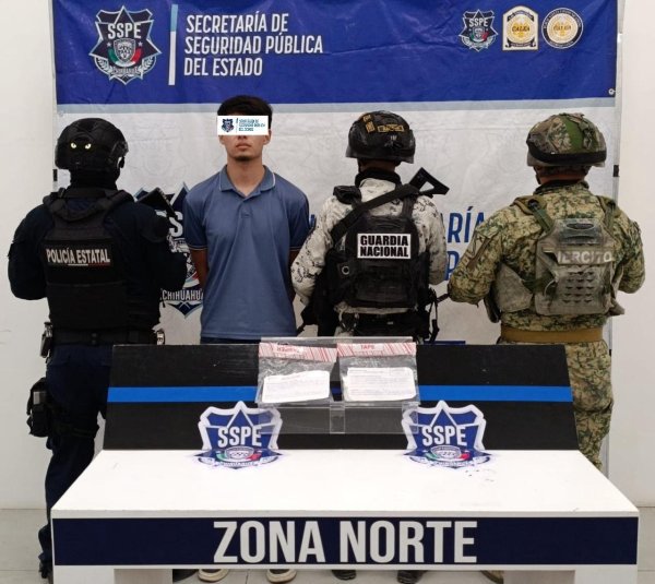 Refuerza SSPE combate al narcomenudeo con detención y aseguramiento de droga en Ciudad Juárez