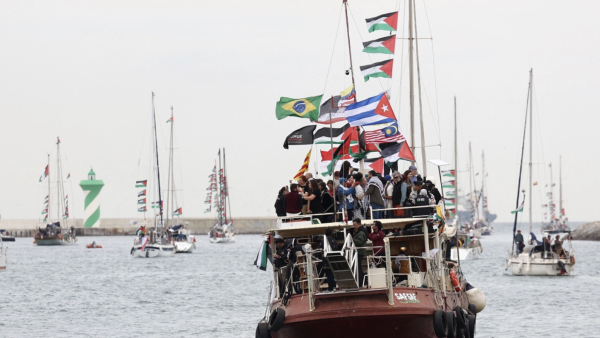 Flotilla humanitaria desafía de nuevo a Israel y zarpa rumbo a Gaza tras dos interceptaciones