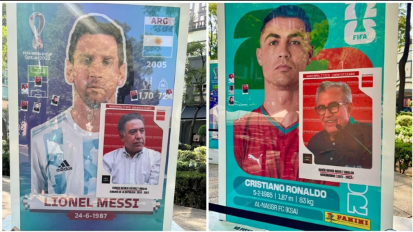 Intervienen exposición sobre álbum del Mundial con estampas de 
