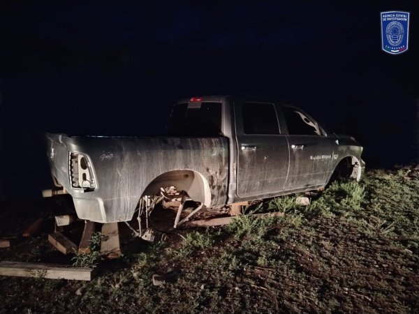 Localizan pick up semi desmantelada, tenía reporte de robo