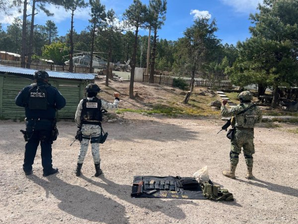 Asegura SSPE armas en Guadalupe y Calvo; destaca Gilberto Loya operativo conjunto