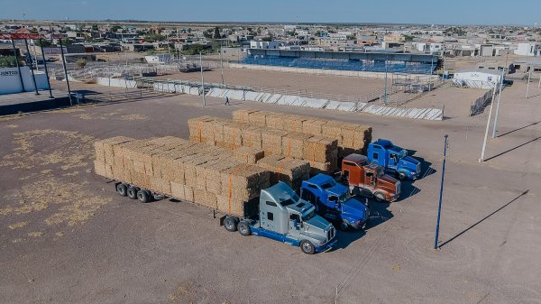 Jorge Aldana entrega más de 200 pacas de rastrojo a productores camarguenses