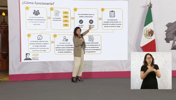 Presenta el Ejecutivo iniciativa para evitar candidatos el el 2027 con riesgos de vínculo con la delincuencia organizada