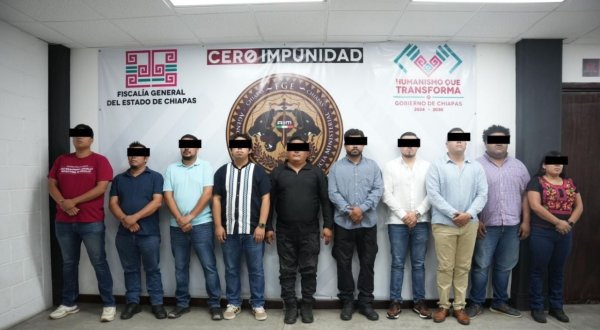 Detienen a 10 servidores públicos de la Fiscalía de Chiapas por actos de tortura captados en video