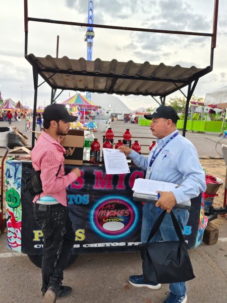 Realiza Coespris operativos de vigilancia sanitaria en la Feria de Santa Rita