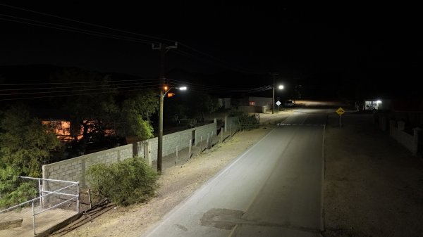Marco Bonilla cumple y avanza con modernización de alumbrado LED en la zona rural